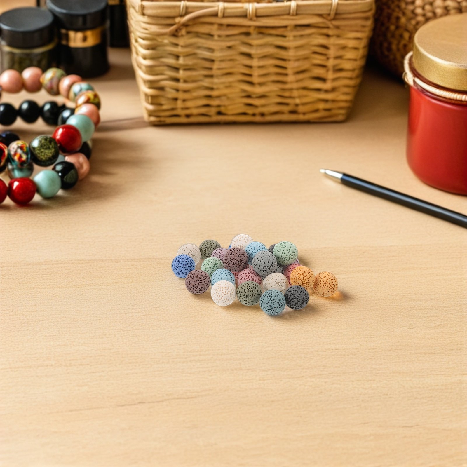 Home And You Fragrance Diffuser - 26Pcs Volcanic Rock Aromatherapy Stone Beads