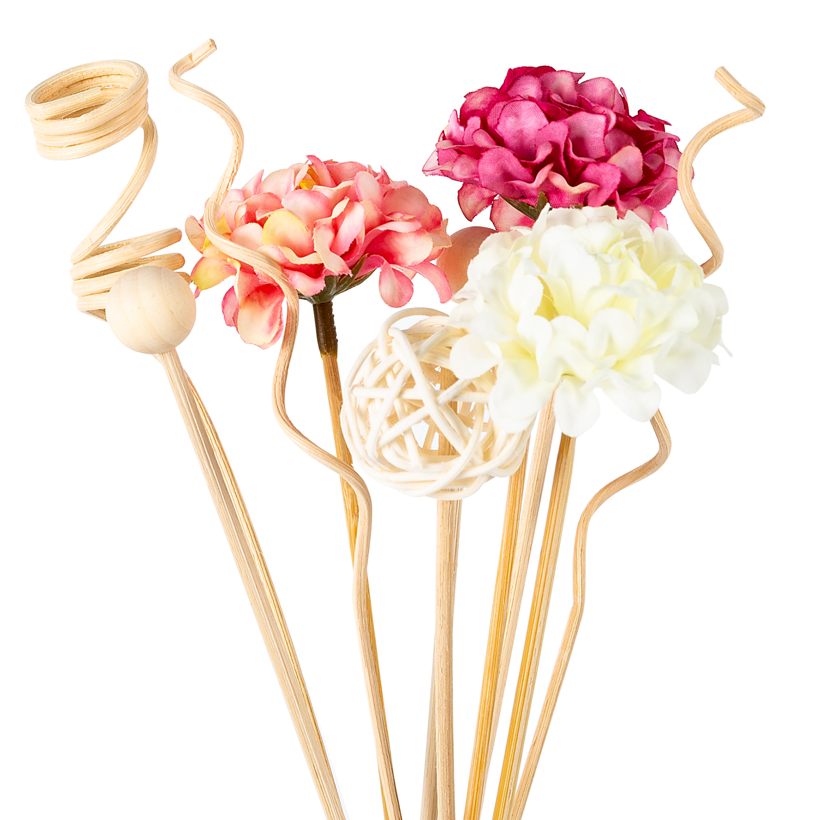 Home Fragrance Stick - NEW 10PCS Pink Hydrangea Flower Rattan