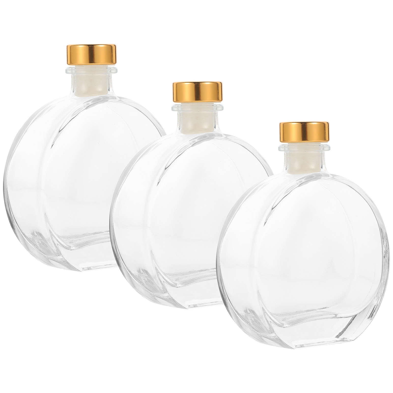 Home And You Fragrance Diffuser - 3Pcs Glass Aromatherapy Diffuser Bottles Large