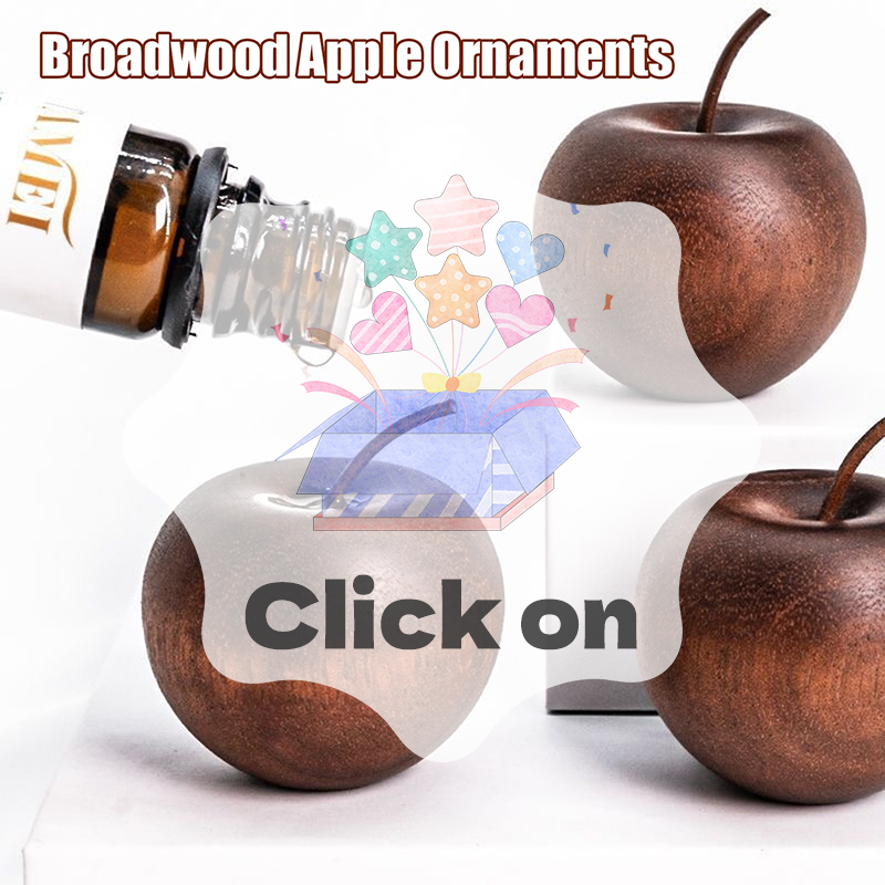 Home And You Fragrance Diffuser - 1PCS Of Wooden Apple Shaped Essential