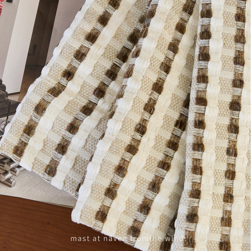 Brown Striped French Retro Cur - Home Fragrance French ulasan dan harga