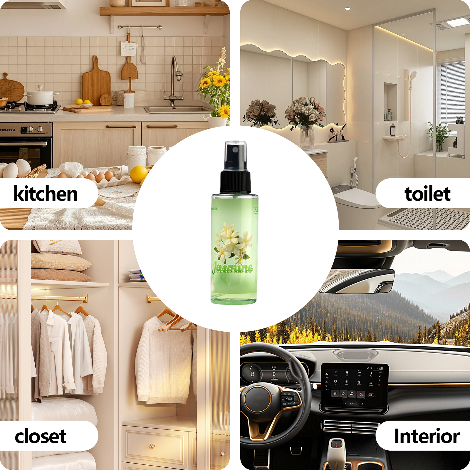 100ml JASMINE-Scented Hand-Spr - Home Fragrance Collection ulasan dan harga